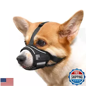 OneTigris Dog Muzzle,Soft Nylon Muzzle Anti Biting Barking Chewing,Air Mesh B - Picture 1 of 5