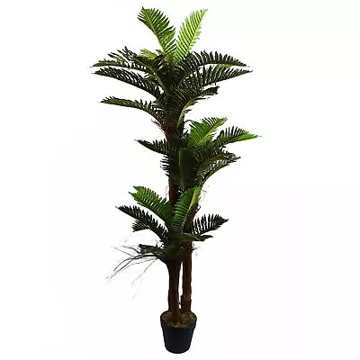 Artificial Large Palm Tree with Natural Trunk 150cm  - Realistic plant by Leaf - Image 1 of 4