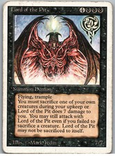 Lord of the Pit | MtG Magic Revised Edition |ENG |scratched front/frayed corners