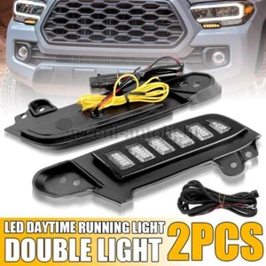2X Faro antiniebla luz de circulación diurna LED DRL para Toyota Tacoma 2016-2023 - Imagen 1 de 9