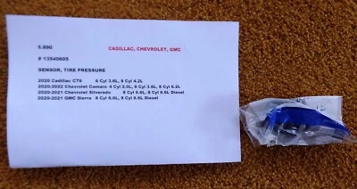 Sensor de presión de neumáticos Cad/Chev/GMC 2020-2022 NUEVO 13540605 genuino GM Foto 1 de 4