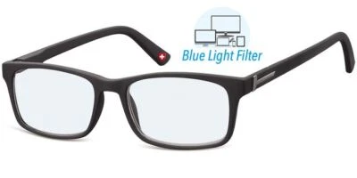 Blaulichtfilter Lesebrille Schwarz Montana Computer Blaufilter BLF73 TOP PREIS - Bild 1 von 2