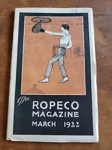 Ropeco Magazine Rogers Pete March 1922 Boy Scout Apparel, Art Deco Boxing Cover - Picture 1 of 5