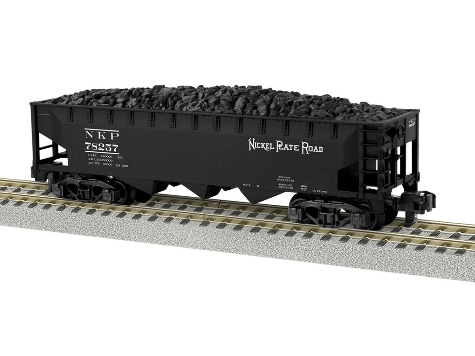 Lionel 44053 S Scale AF Nickel Plate Road 3-Bay Hopper #78257 - Image 1 of 1