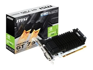 MSI GeForce ddr3_sdram GT 730 Kepler pci_e DDR3 2GB OC Low Profile Direc - Picture 1 of 2