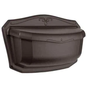 Wall Post Mount Residential Mailbox Villa Rubbed Bronze Small Aluminum Durable - Picture 1 of 8