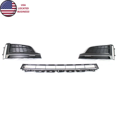 для 2018-19 A5 S-line S5 передний бампер нижняя боковая решетка отделка вставка 3 шт набор - Изображение 1 из 4