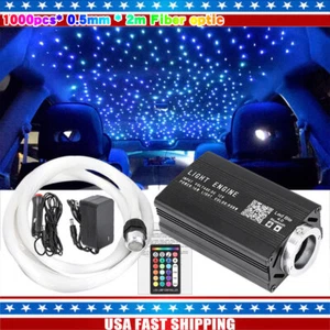 1000pc Car Home Headliner Star Light kit Roof Twinkle Ceiling Lights Fiber Optic - Picture 1 of 12