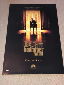 FRANCIS FORD COPPOLA Signed GODFATHER III POSTER w/ BAS COA (Vintage Signature) - Picture 1 of 3