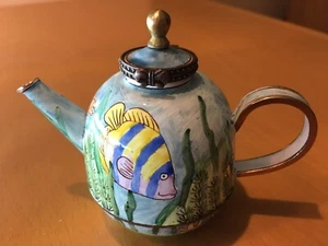 Sammler Miniatur Tee Kännchen, Kelvin Chen, wie Charlotte di Vita, Fisch - Bild 1 von 1