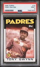 Tony Gwynn 1986 Topps #10 PSA 9