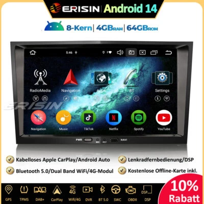 8-Kern Android 14 Autoradio GPS DAB+ Opel Corsa D/C Zafira Astra H Meriva Vectra - Bild 1 von 4