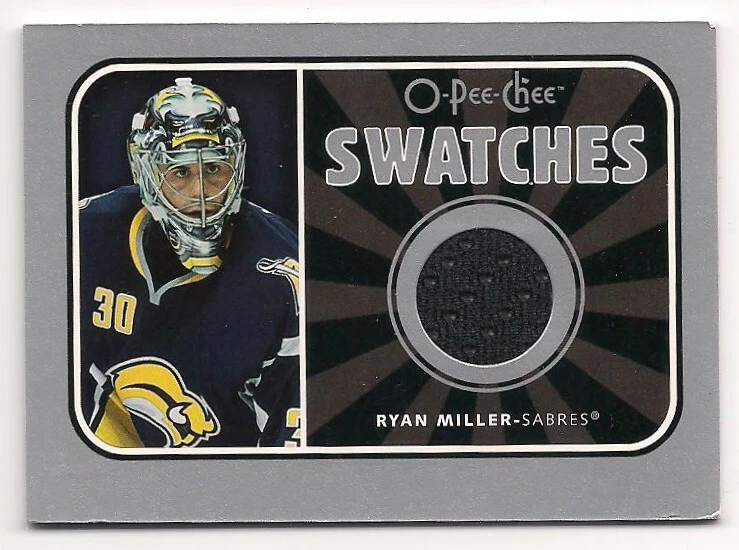 Ryan Miller 06-07 Upper Deck O-Pee-Chee Swatches Game Used Jersey - Image 1 of 1