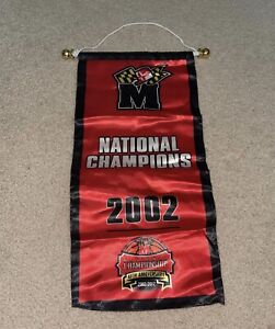 University of Maryland Basketball 2002 National Champions Giveaway Mini Banner
