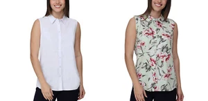 Nicole Miller Ladies' Linen Blend Sleeveless Top - Picture 1 of 13