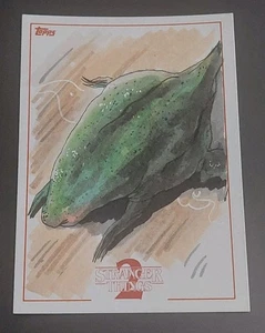 2019 Topps Stranger Things 2 Dart / D'Artagan Sketch Art Card by Jaime Lopez 1/1 - Bild 1 von 2
