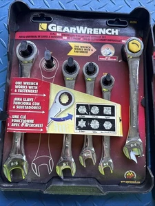 GearWrench 85590A Juego de llaves de trinquete universales de 12 puntos de 5 piezas, SAE - Imagen 1 de 4