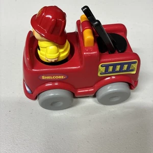 Shelcore Fire truck 1989 Fireman Vintage Free Shipping - Picture 1 of 5