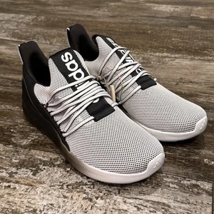 Adidas Lite Racer Adapt 7.0 Shoes Mens Size 8 White Black Running Sneakers NIB - Picture 1 of 10