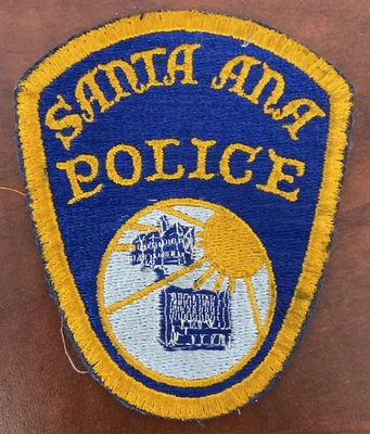 Vintage Santa Ana California Police Patch 1970’s - Imagem 1 de 4