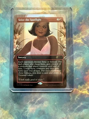 MTG Seize The Spotlight 7044 Foil Dwight's Destiny Secret Lair The Office Kelly - Image 1 of 2