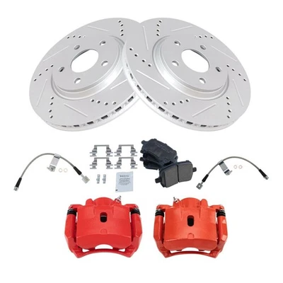 Front Ceramic Brake Pad & Rotor Kit For 04-08 Chevrolet Malibu 06-08 Pontiac G6 - Image 1 of 4