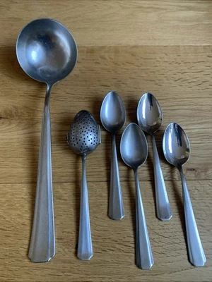 WMF 1900 Cromargan Posate 1 Cucchiaino Da Tè, 1 Mestolo, 4 Cucchiaini Da Caffè - Immagine 1 di 4