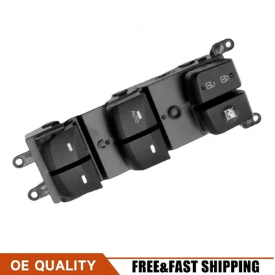 93571-A5010 Door Power Window Main Switch Left Fit 2013-2015 Hyundai Elantra GT Foto 1 de 4