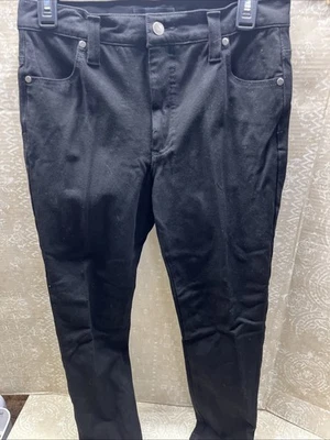 Karen Kane Lifestyle 女式 8 黑色紧身美国制造直筒裤 — 第 1/4 张图片