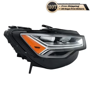 Headlight For Audi A6 S6 2016 2017 2018 W/LED DRL Full LED Right Side Chrome - Picture 1 of 16