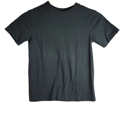 Camiseta Circo cinza escuro tamanho 6 7 pequena manga curta gola redonda sólida 100% algodão - Imagem 1 de 4