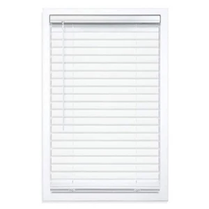White Cordless Room Darkening Premium Vinyl Blinds 2 in. 35 in. W x 64 in. L - Picture 1 of 9