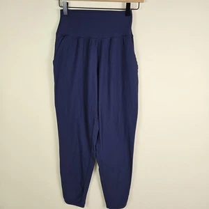 Carbon38 Pants Womens Small Navy Blue High Rise Lounge Yoga Athletic Jogger - Picture 1 of 10