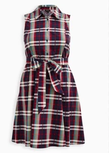 NEW Torrid Poplin Collared Shirt Dress Size 2 - Picture 1 of 6