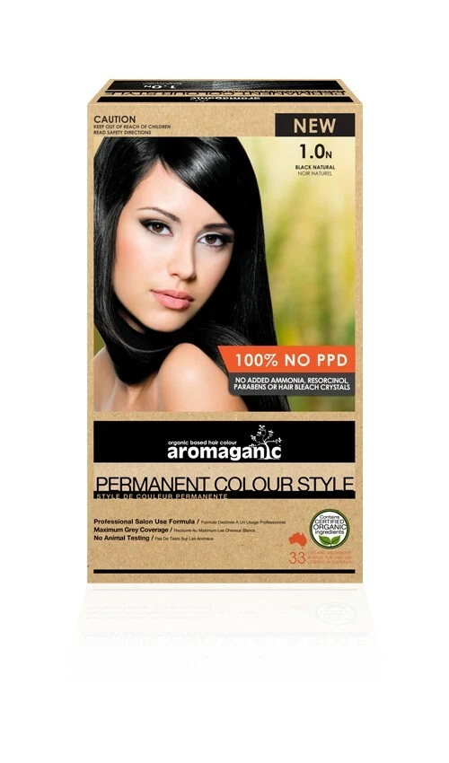 AROMAGANIC PERMANENT HAIR COLOURS - ALL COLOURS AVAILABLE - 100% GREY COVERAGE  - image 1 of 1