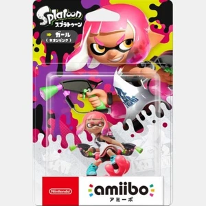 Nintendo Amiibo Inkling Girl【 Neon Pink 】 Splatoon Series Character Figure New - Picture 1 of 2