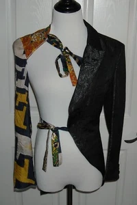 NWT  Comme Des Garcons Women's Vintage Blazer Size S Color Black Multi $1120 - Picture 1 of 18