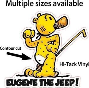 Eugene the Jeep decal window sticker Popeye