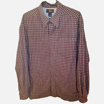 Cazadora vintage Y2K Route 66 para hombre grande forrada térmicamente a cuadros de algodón con botones Foto 1 de 4