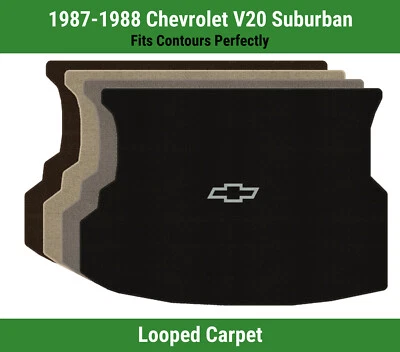 Alfombrilla de carga Lloyd Loop para '87-88 V20 Suburban con contorno plateado Chevy pajarita Foto 1 de 4