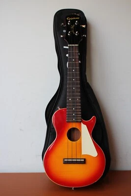 Epiphone Les Paul Acoustic/Electric Soprano Ukulele - Cherry Sunburst - Image 1 of 4