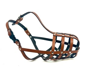 Light Leather dog Muzzle Collie & Other similar snouts - Picture 1 of 28