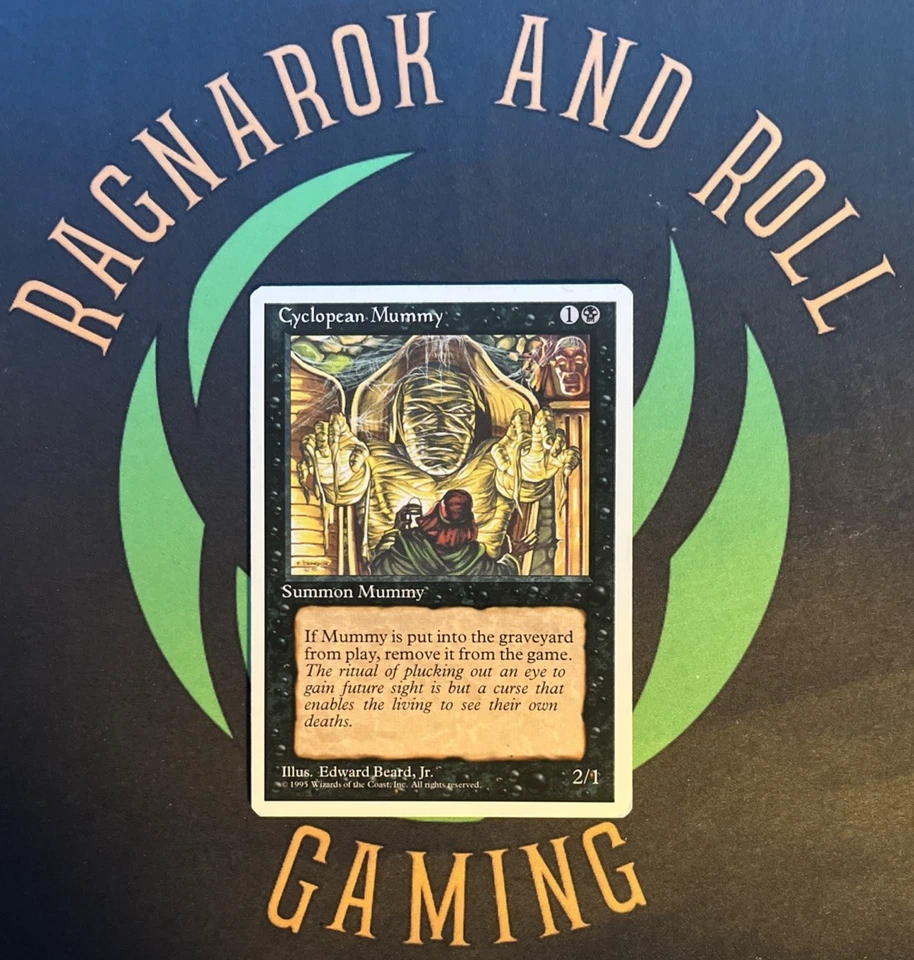 Cyclopean Mummy, Fourth Edition, Magic the Gathering MTG Vintage 1995 NM/M - Image 1 of 1
