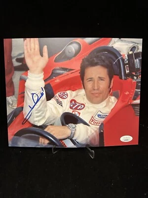 Foto de carreras firmada por Mario Andretti 8x10 AUTO CERTIFICADO DE AUTENTICIDAD JSA Foto 1 de 4