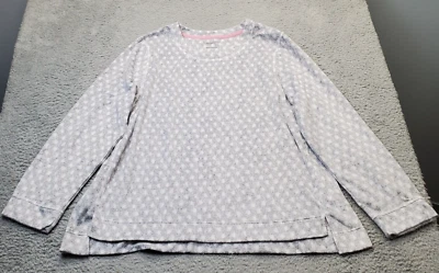 Sudadera Cuddl Duds Mujer Grande Multi Lunares Manga Larga Cuello Redondo Alto Bajo Foto 1 de 4