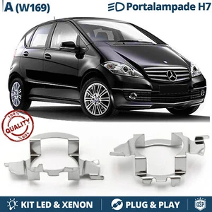 Coppia ADATTATORI KIT LED H7 per Mercedes Classe A W169 Supporto Portalampada - Foto 1 di 8