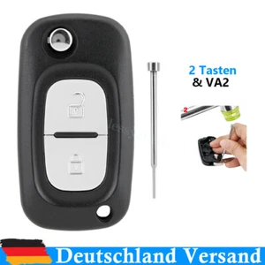 Schlüssel 2 Tasten Gehäuse für Renault Clio Kangoo Modus Citan Wind + Werkzeug - Bild 1 von 11