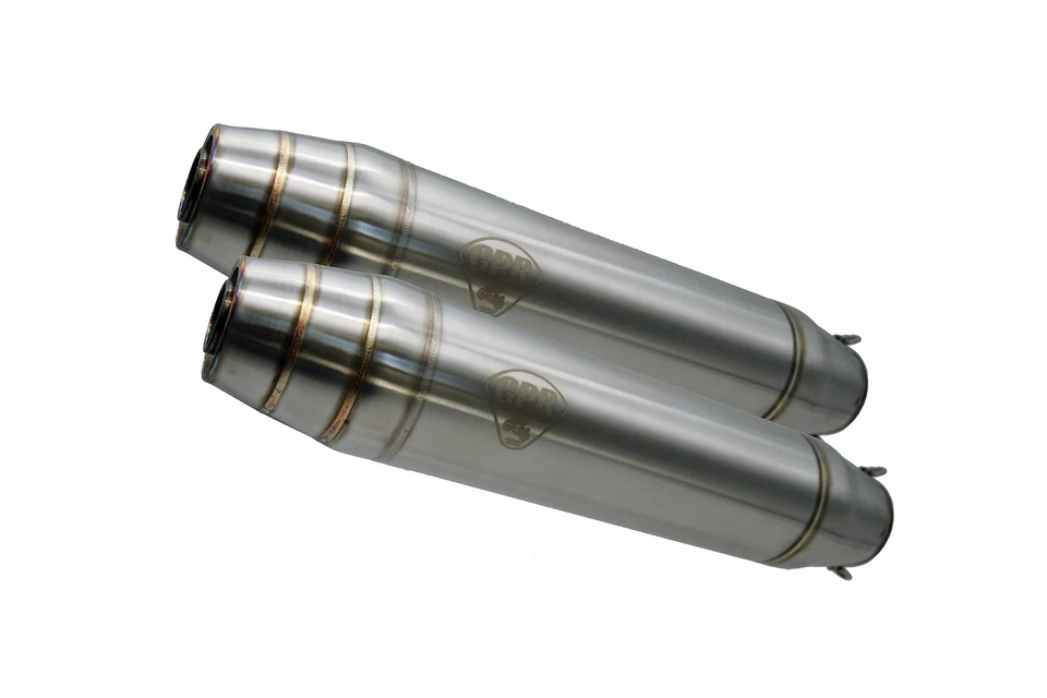 Bmw R 45 1979-1985 GPR Deeptone Inox  Cafe Racer Double universal silencer - Image 1 of 1