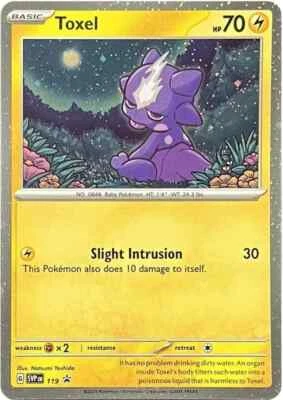 Pokémon TCG - Toxel - 119 - SV: Scarlet & Violet Black Star PROMO Card - NM - Image 1 of 2