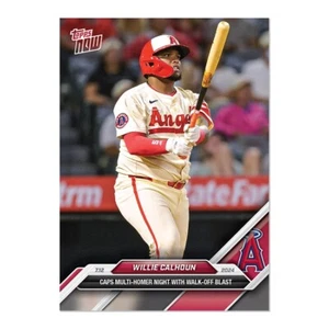 2024 Topps Now MLB #410 Willie Calhoun Los Angeles Angels - EN MANO - Imagen 1 de 1